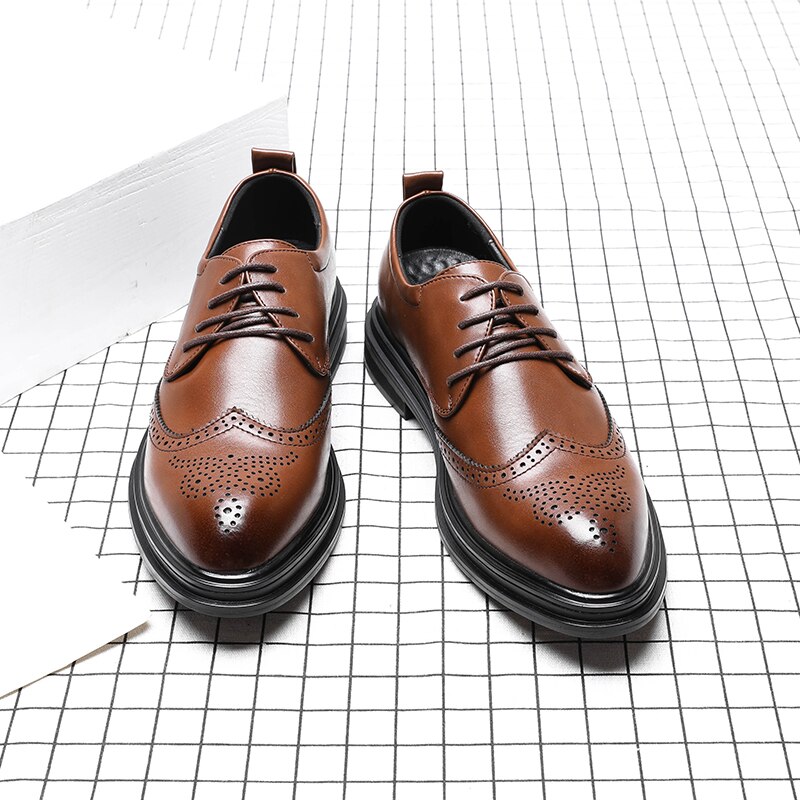 Leren herenschoenen, schoenen voor officiële zaken, casual schoenen, herenschoenen voor bruiloften en feesten