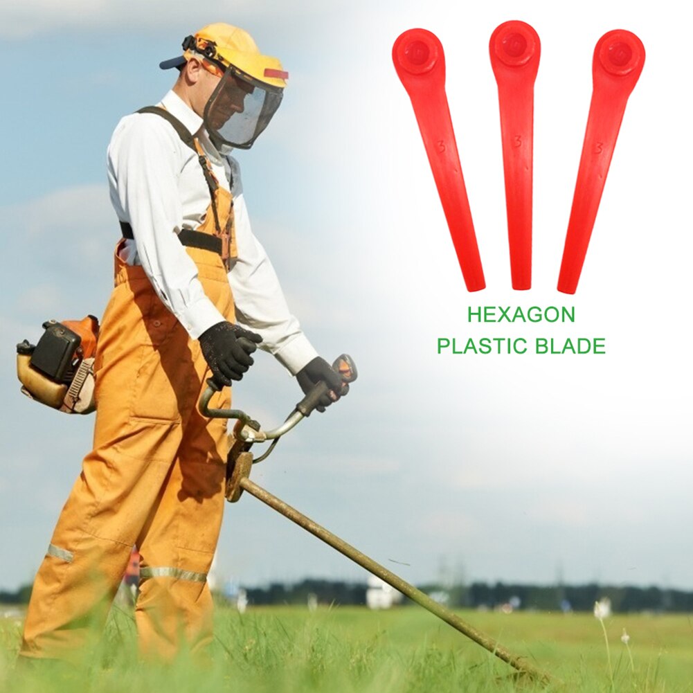 20 Stks/set Milieuvriendelijke Cutter Tuin Power Tools Plastic Messen Grasmaaier Accessoires Gras Trimmer Blades Bosmaaier
