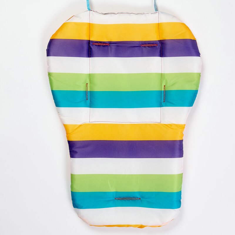 Regenbogen Baby Kinderwagen Sitzkissen Kinderwagen Hohe Stuhl Kinderwagen Auto Bunte Weiche Wagen Sitz Pad Art Kinderwagen matt Zubehör: C