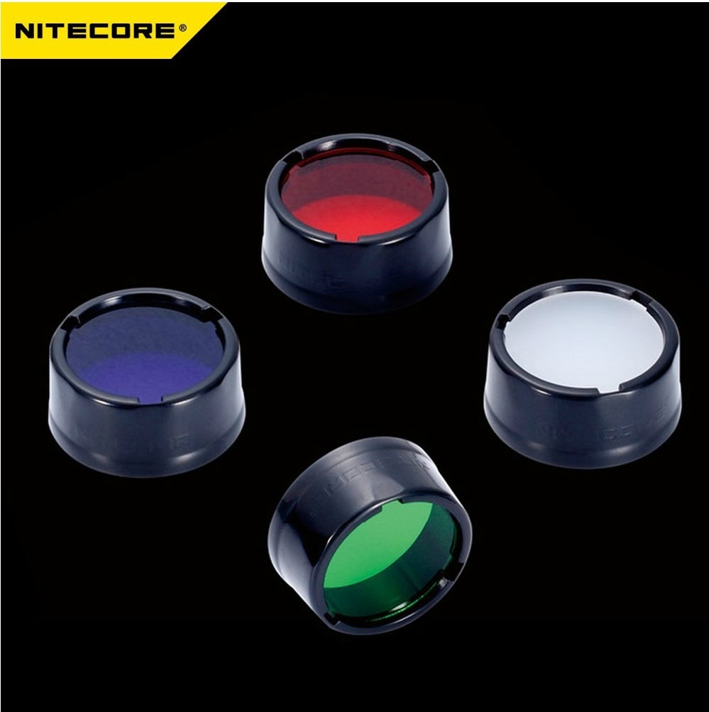Nitecore NFR25 NFB25 NFG25 NFD25 Multicolour Zaklamp Filter 25.4 MM Geschikt voor Zaklamp met Hoofd van 25.4 MM