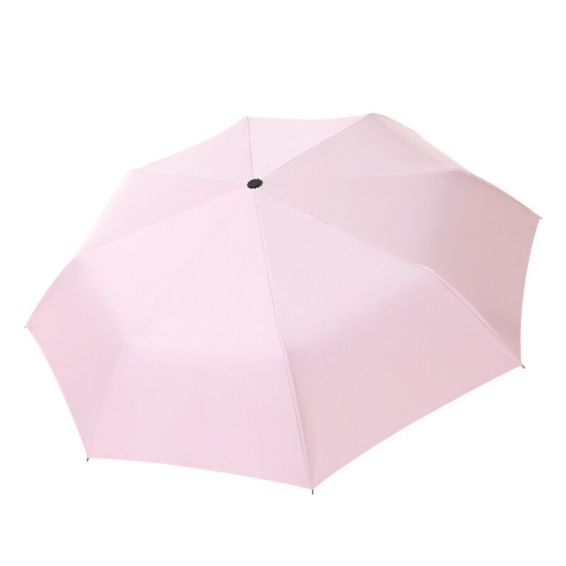 Letvægts rejse tre-foldet paraply vindtæt automatisk åben luk paraplyer sol og regn uv beskyttelse parasol voksne paraplyer: S