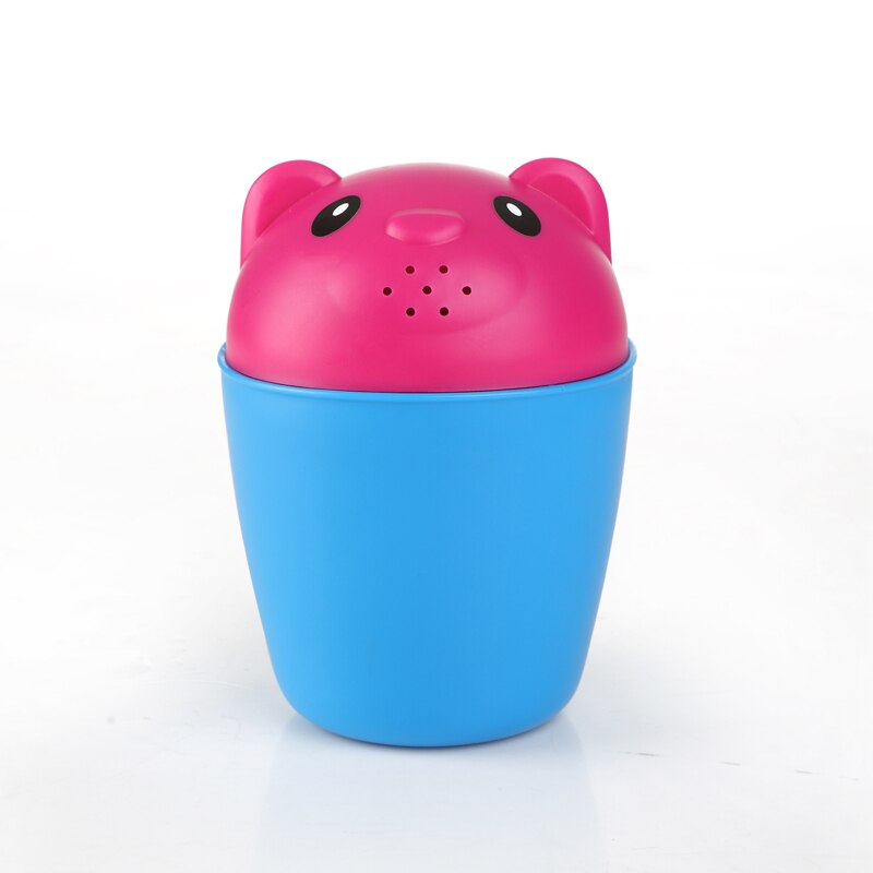 2 stuks baby kinderen cartoon beer badbeker baby shower shampoo beker bailer baby shower water lepel bad wasbeker