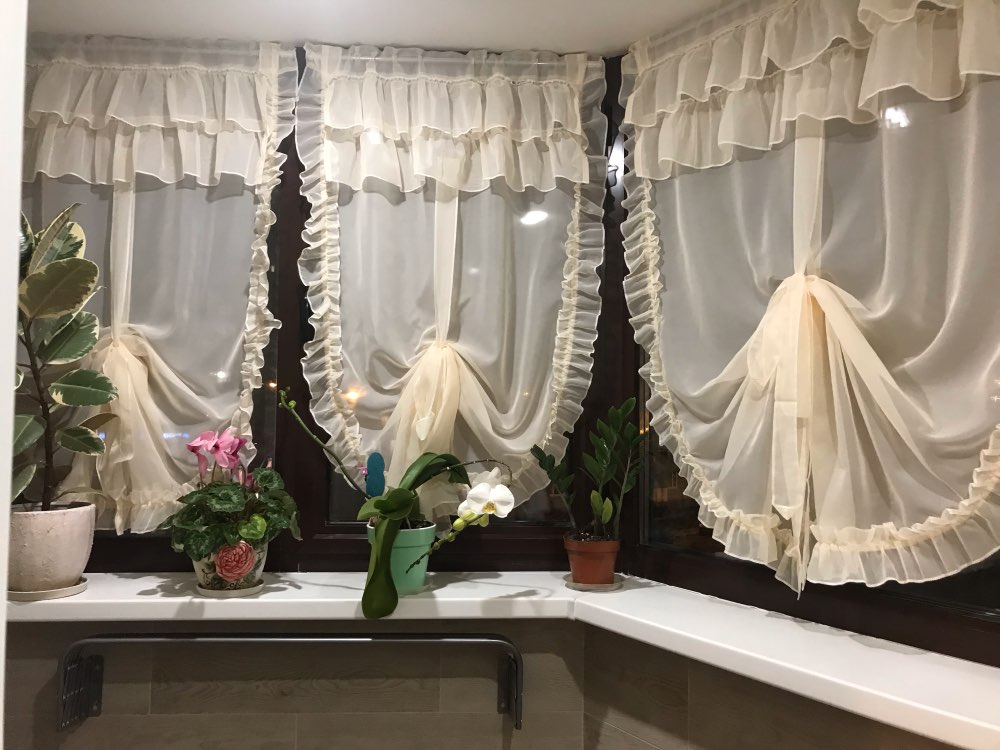 Rideau de ballon relevable, modèle fille coréenne, écrans de chambre à coucher de salon (une pièce)