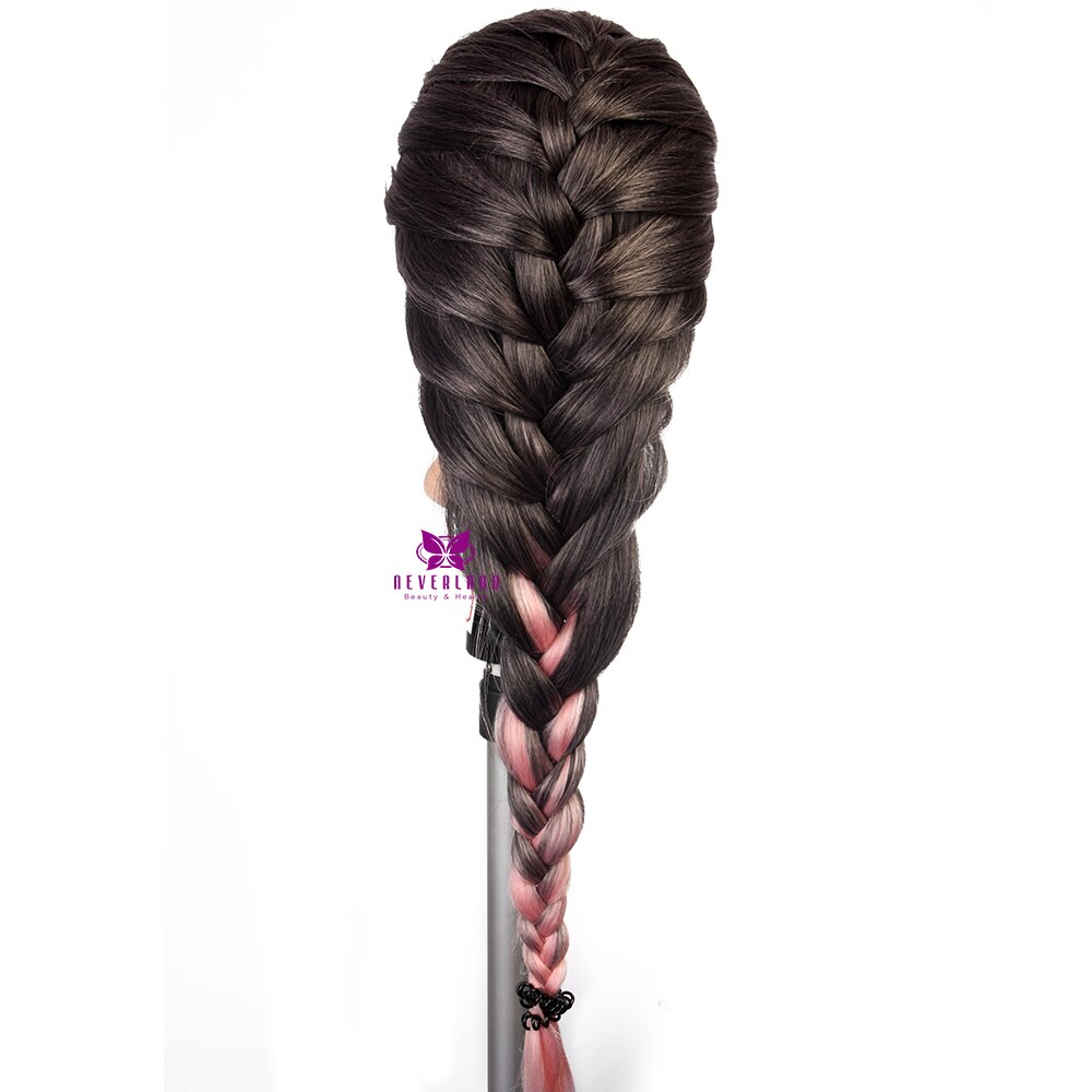 Salon Style Doll Heads Splicing Color Hairdressing Pratice Manikin Model Head with Table Clamp Manniquin Head