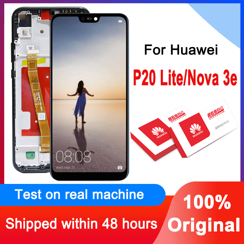 Original 5.84 &#39;&#39;2280x1080 LCD Ersatz Für Huawei P20 Lite / Nova 3e Anzeige Touchscreen Digitizer Montage ANE-LX1 ANE-LX3