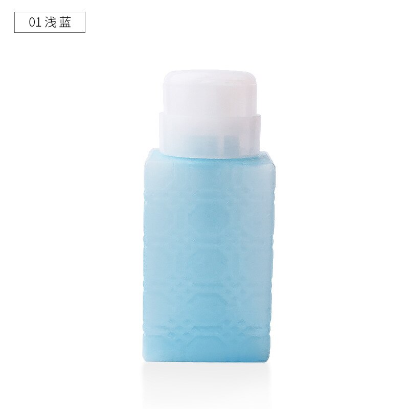 Neglefjerner flaske tom pumpe dispenser negle rensemiddel væske flaske uv gel polish ren acetone flaske: 01