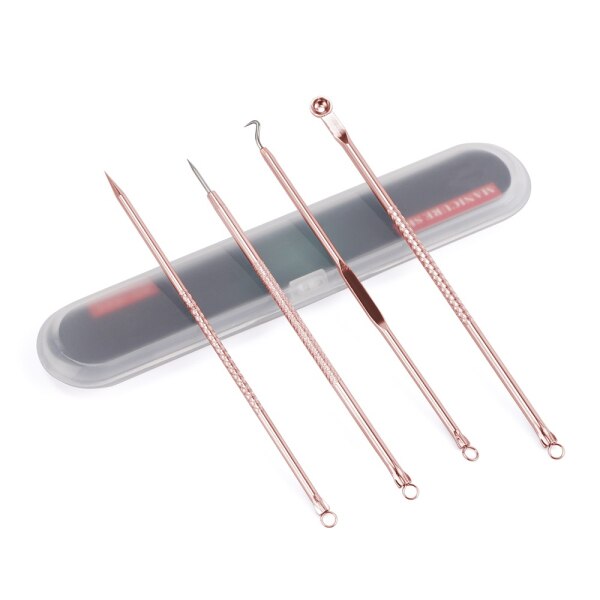 8Pcs Blackhead Remover Tool Black Spots Needles Pore Cleanser Vacum Comedone Pimple Blemish Extractor Beauty Acne Remover Tools