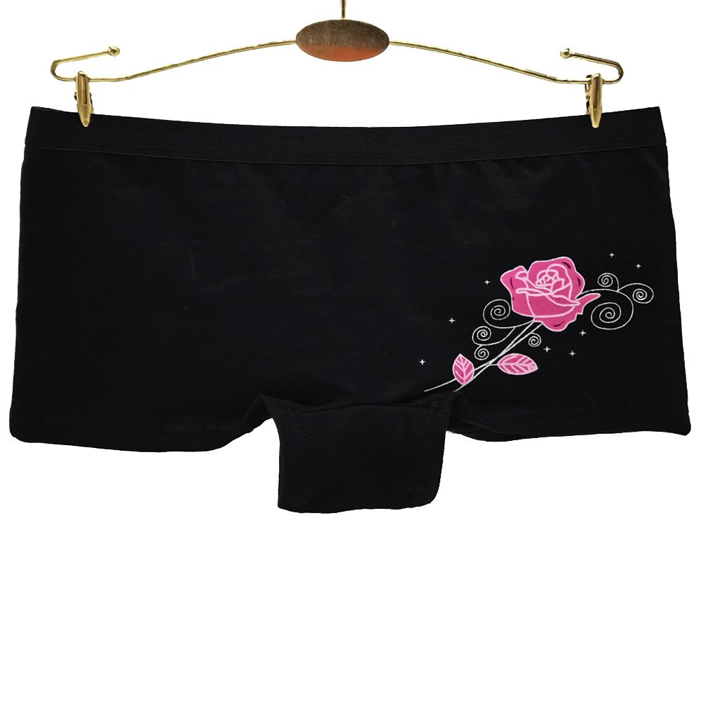 Panties young girls Underwear flower teenagers shorts Boxers panties Safety of pants 6pc/lot M-XL
