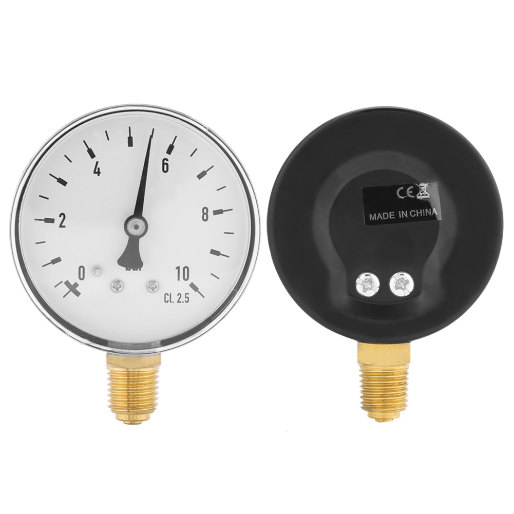 Manometer Water Pressure Gauge Air Pressure Gauge Air Oil Water Pressure Gauge 1/4 Inch NPT 0-10 Side Mount Manometer