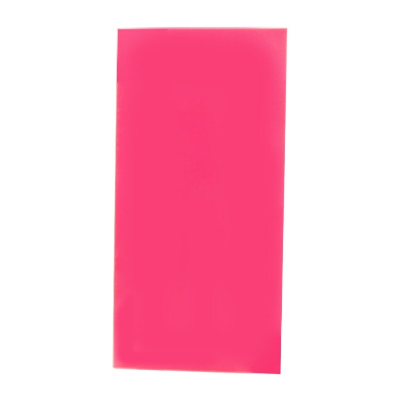 1pc bord flerfarvet akrylplader organisk glas gør-det-selv-model fremstillingstavle 10 x 20cm: Gennemsigtig rød