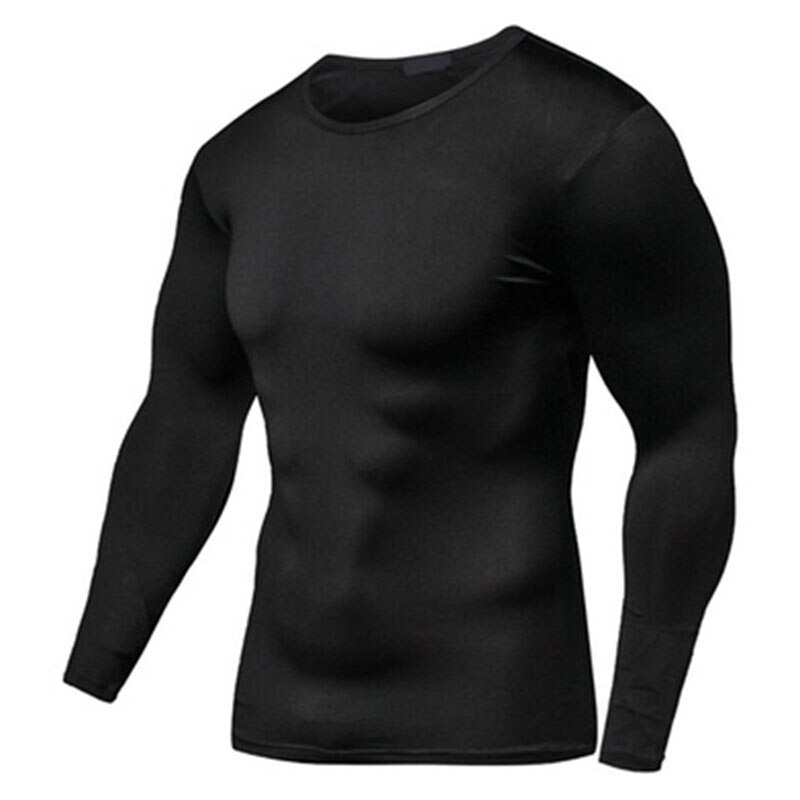 Sommer og efterår herre løbe t-shirt langærmet: 10bl-01 / Xl