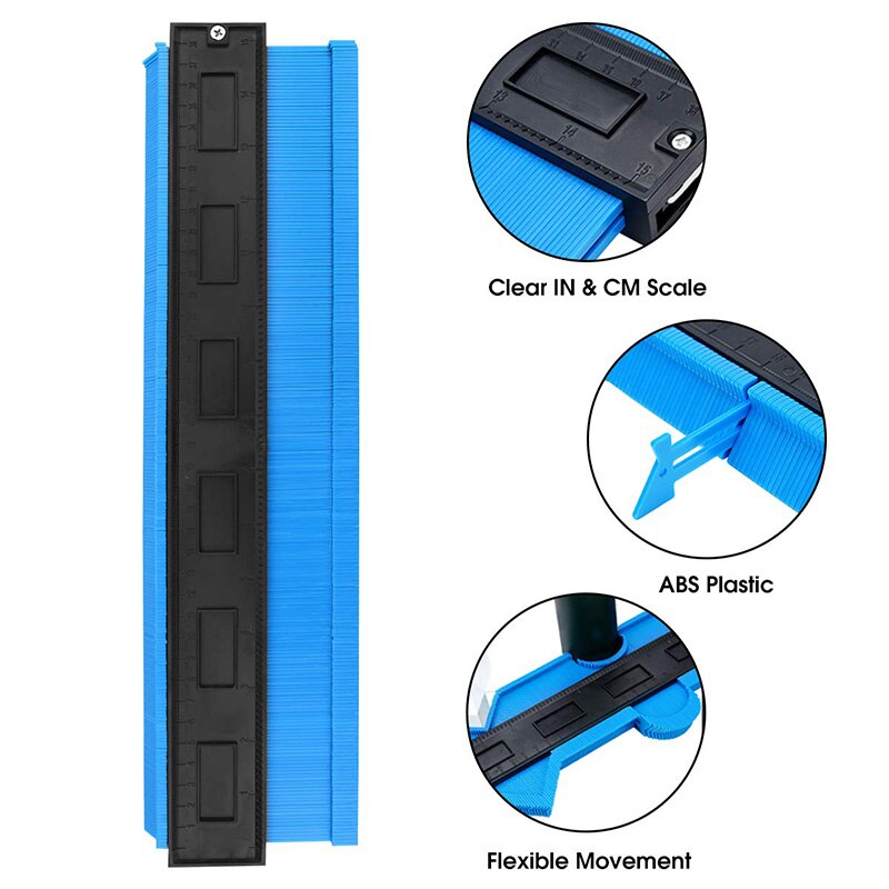 Contour Gauge - 15 Inch and 5Inch Master Outline Gauge for Precise Measurement Profiles, Edges, Woodworking, Framing