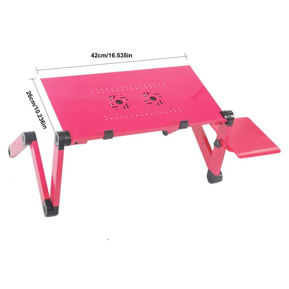 Laptop Desk Magnesium Alloy ABS With Dual Fans Collapsible No Installation Required One Second Lock Place Your Laptop: With mouse board