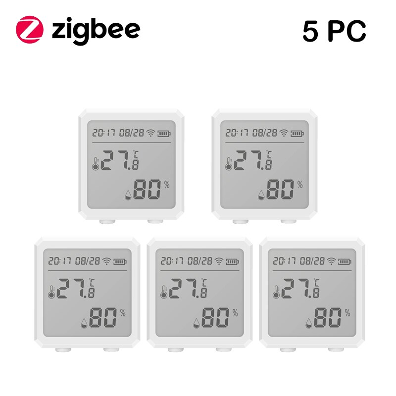 Tuya Smart WIFI Zigbee Temperature And Humidity Sensor Indoor Hygrometer Thermometer With LCD Display Support Alexa Google Assis