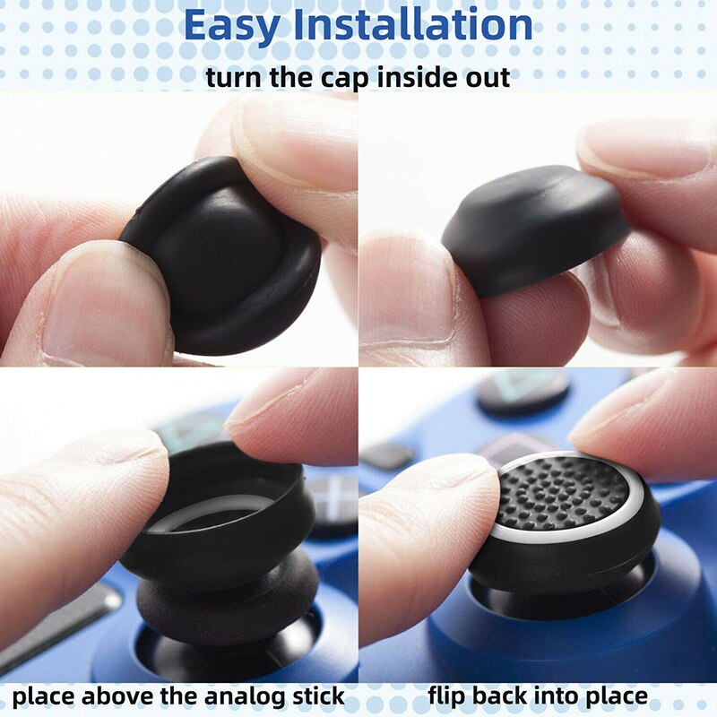 2 Stuks Rubber Rocker Caps Voor Nintendo Switch Joystick Thumb Grip Cover Case Analoge Stick Caps