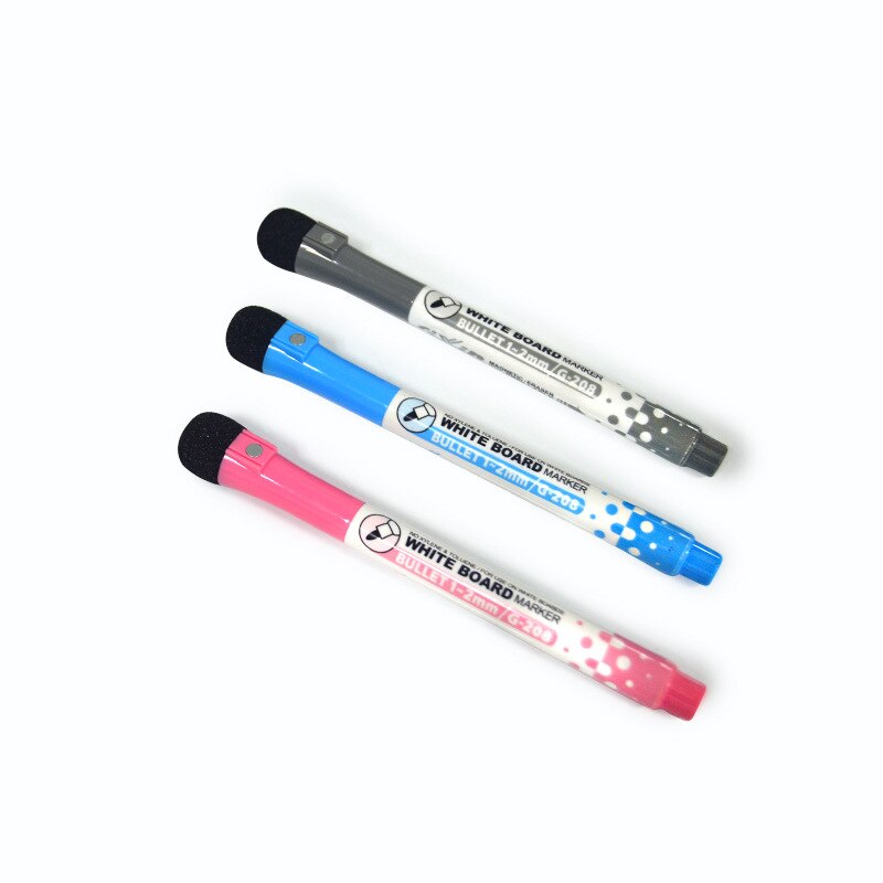 Kids Magnetische White Board Pennen 3 stks/partij Uitwisbare Whiteboard Marker Rood Blauw Zwart Kleur Pen