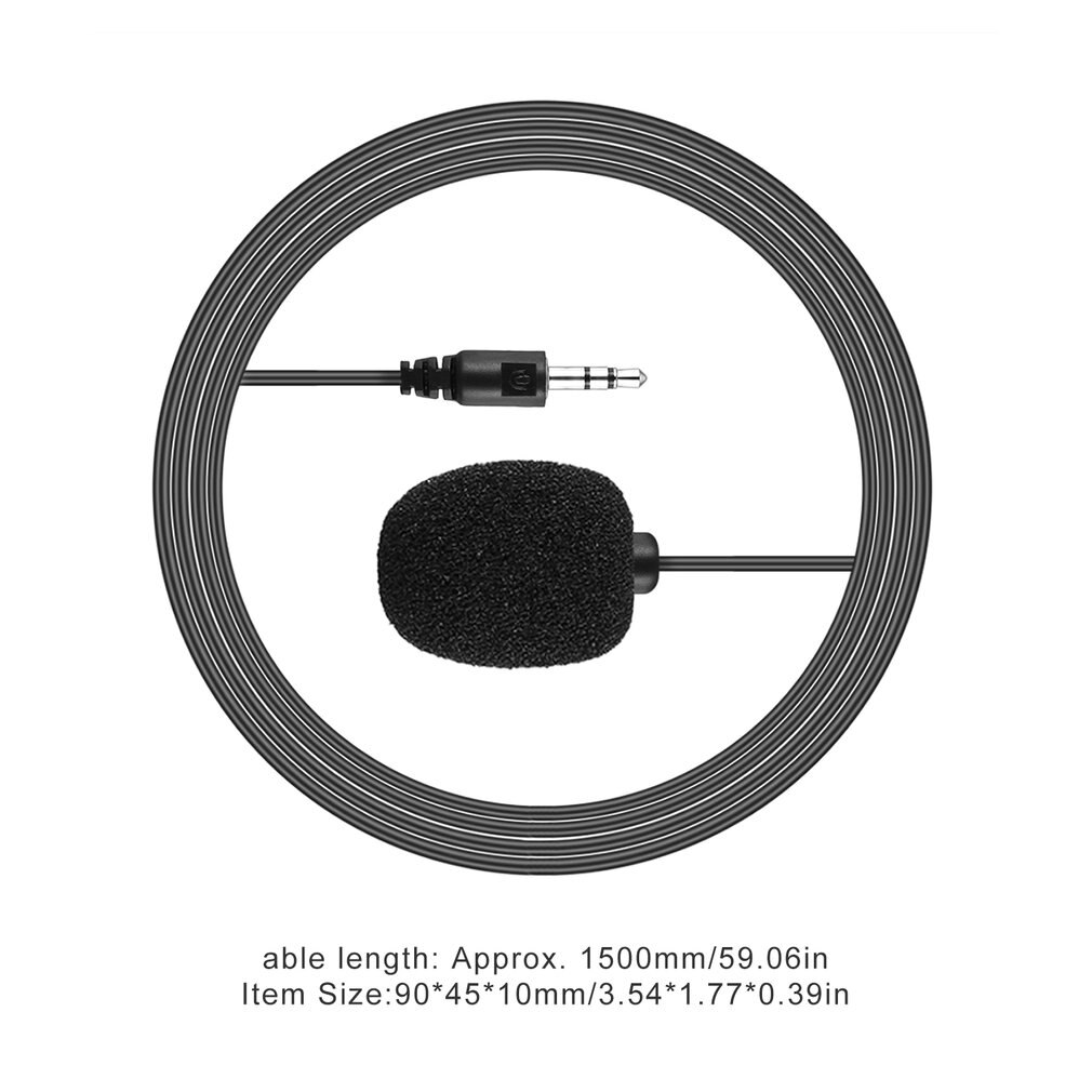 Universal Portable 3.5mm Mini Headset Microphone Clip Microphone For Lecture Teaching Conference Guide Studio Mic