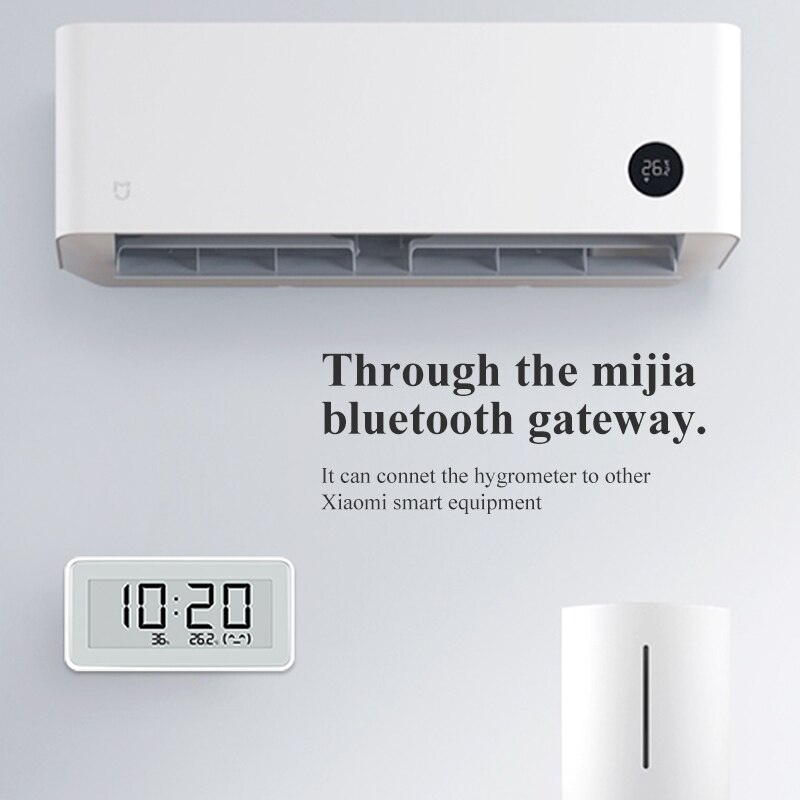 Xiaomi MIJIA BT4.0 Wireless Smart Electric Digital Clock Indoor&Outdoor Hygrometer Thermometer E-ink Temperature Measuring Tools