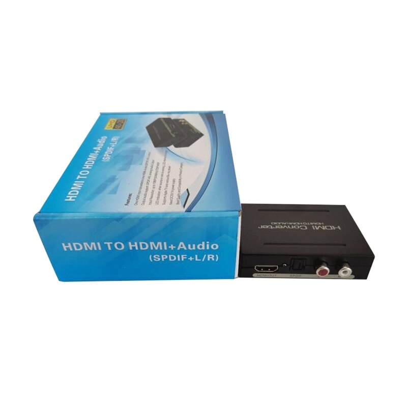 2022 2.0/5.1ch Hdmi-Compatibel Splitter Adapter Spdif + L/R Vedio Switcher Box