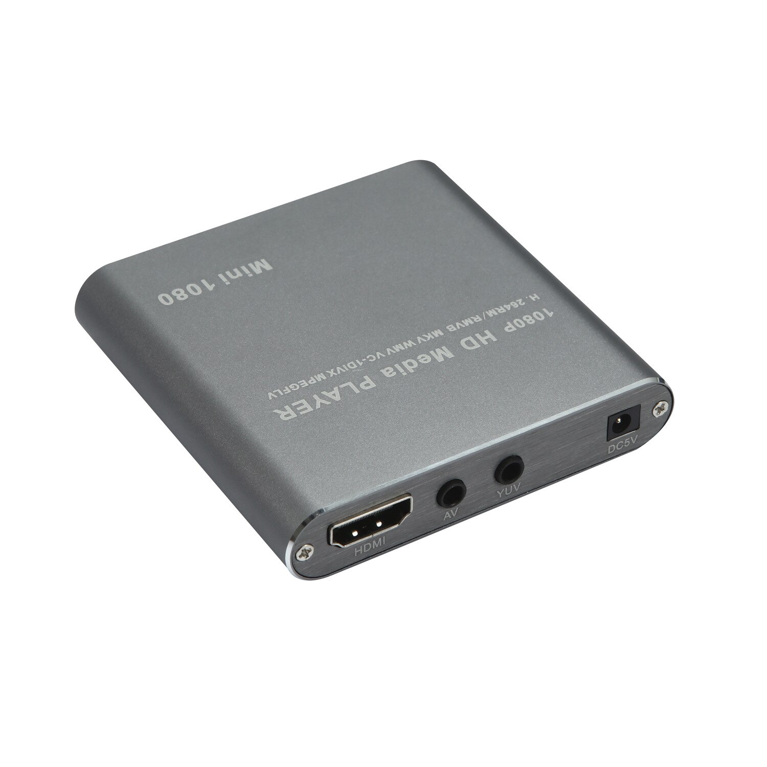 Mini HD 1080p lettore multimediale lettore pubblicitario scheda SD esterna/host USB/disco rigido lettore blu ray supporto MKV H.264 RMVB WMV