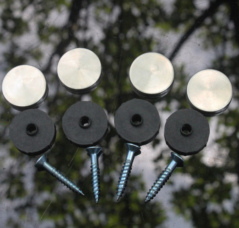 16 mm Dia Edelstahl Kappe Abdeckung Dekorative Spiegel Schrauben, 100 stücke