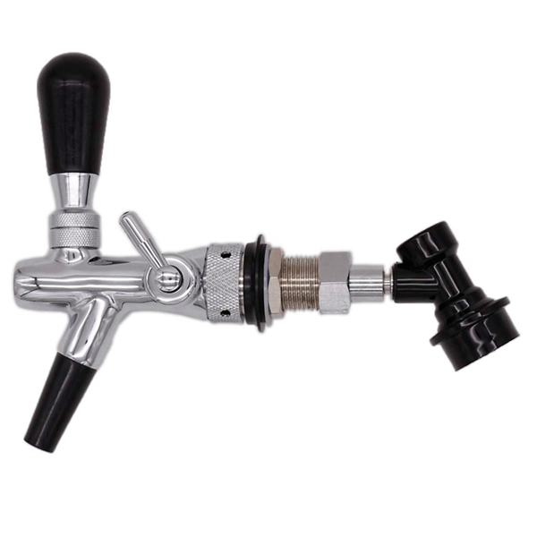 304 Stainless Steel Mini Keg Tap Dispenser with Plastic Ball Lock Disconnects for Mini Craft Beer Growler Homebrew Spear: Plum