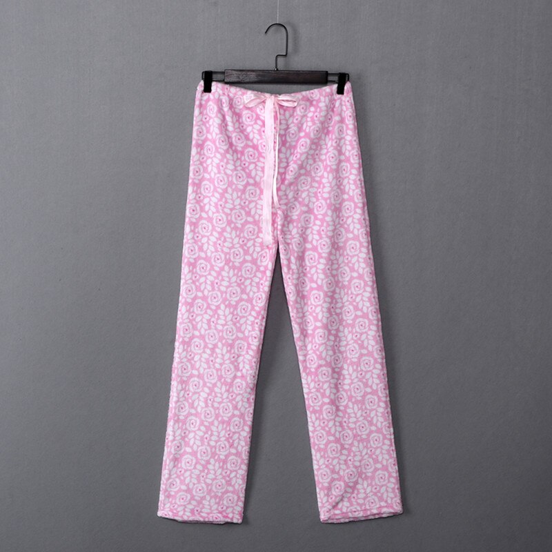 Piżamy damskie spodnie koralowe spodnie z polaru piżama femme