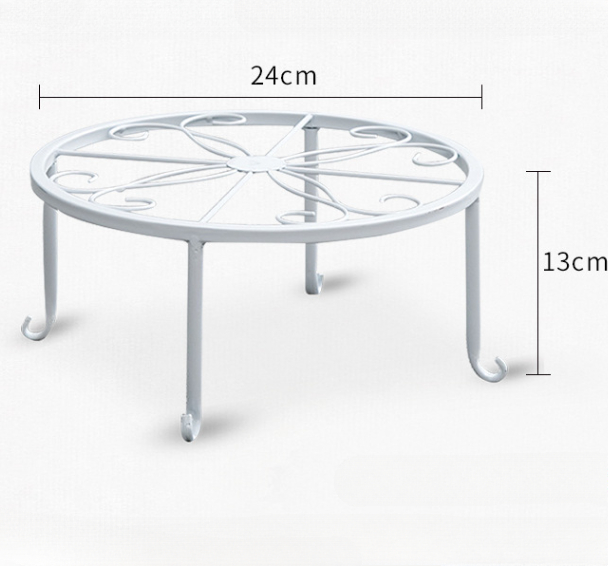 2-laags hoge plantenstandaard Metalen plantenplank ondersteunt rek voor binnen-buitenhuisdecoratie: Licht Groen