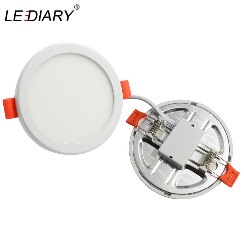 LEDIARY 100V-240V 6W 20W LED Spot Panel Light Cut Hole Adjustable 50mm to 210mm SMD Driverless Downlights Recessed Ceiling Lamp