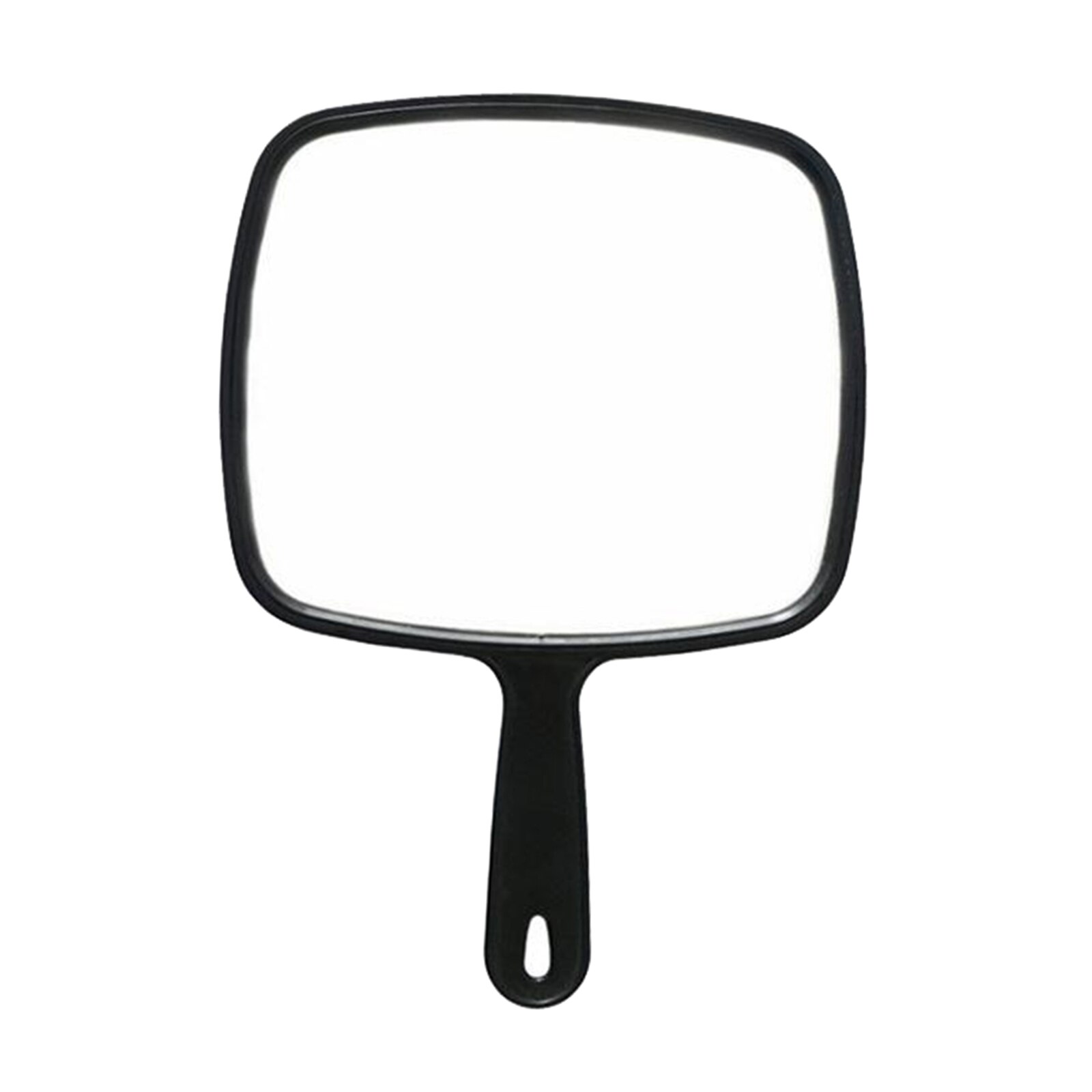 Espejo de mano grande para peluquería , con mango, gran angular, para corte de pelo