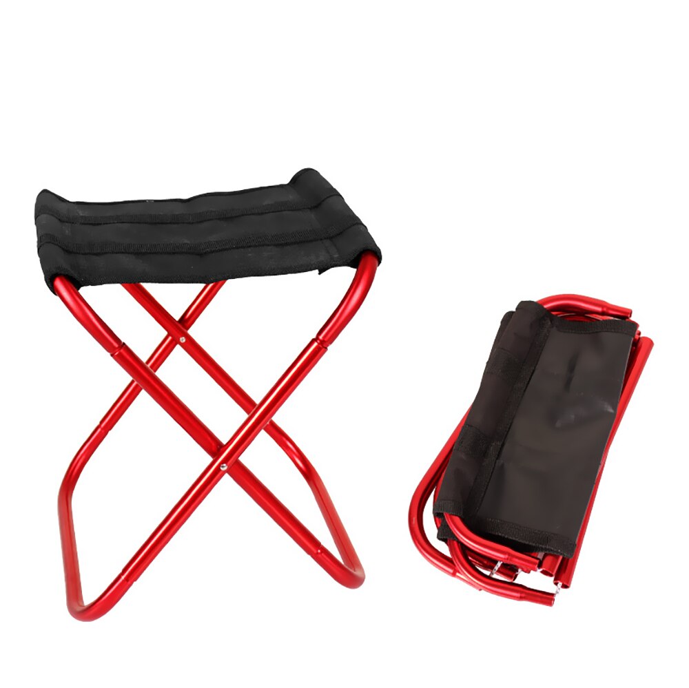 Sammenklappelig fiskestol letvægts picnic campingstol foldbar aluminiumsklud udendørs bærbar let at bære udendørs møbler