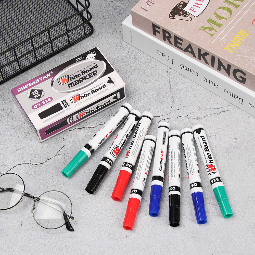 4Pcs/Set Whiteboard Marker Eco-Friendly Marker Office School Supplies Whiteboard Pen Erasable Marker Non-toxic Mark Pen