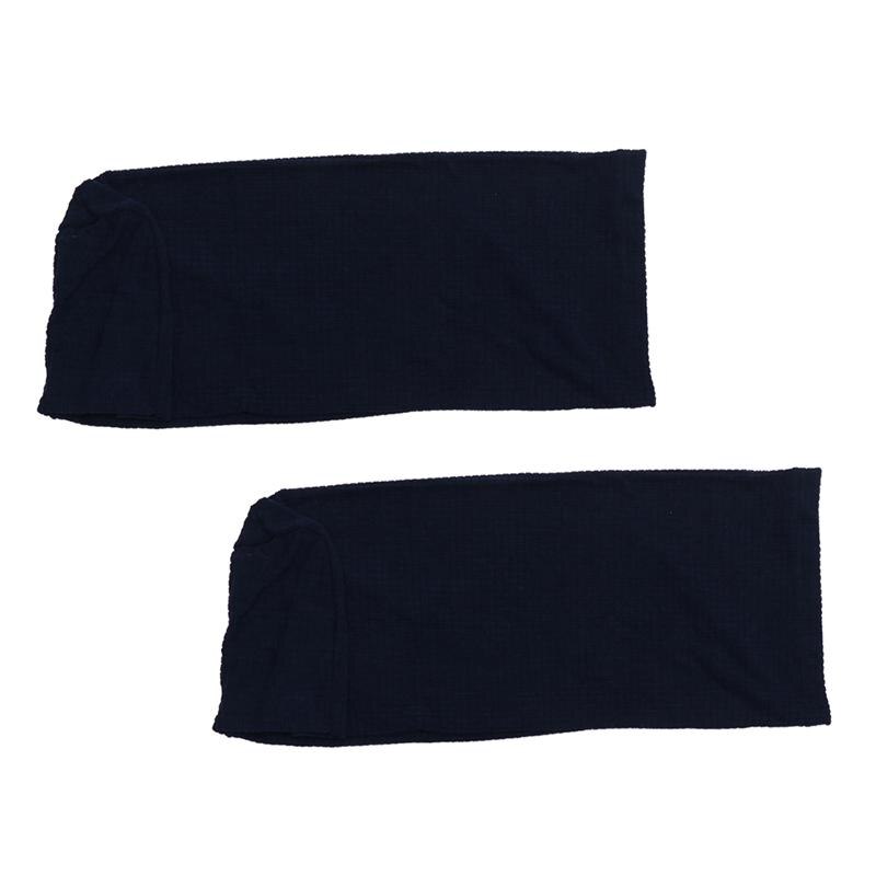 1 par sofa armlæn dækker stretchy sofa side håndklæder armlæn beskyttende betræk armlæn puder til hjemmekontor: Mørkeblå