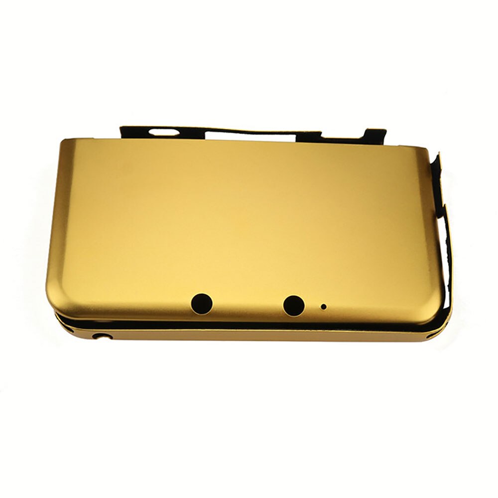 JCD Top Bottom A & E Faceplate Cover Aluminum Hard Metal Box Protective Skin Cover Case Shell For 3DS XL LL Housing Shell: Gold