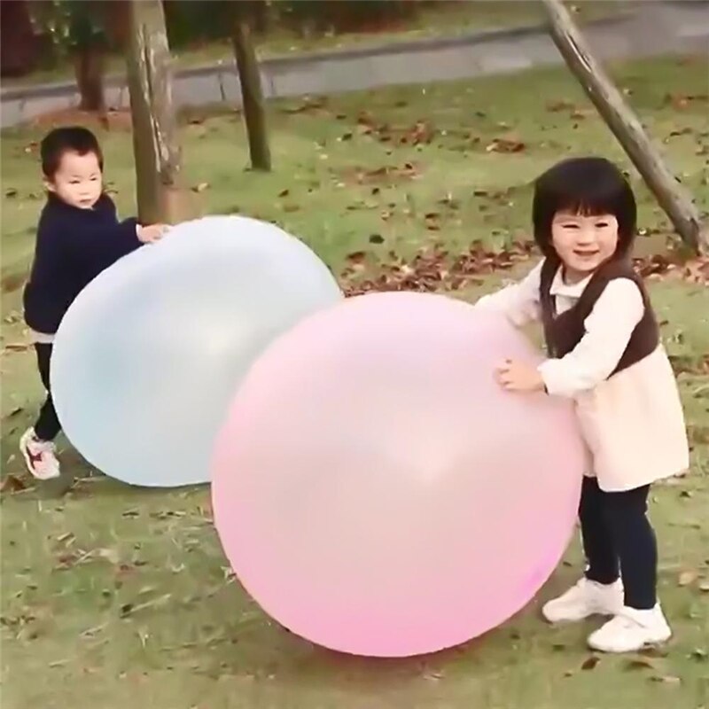 Magic Ball Bubble Giant Amazing Bubble Ball Blow Up Balloons Toy Fun Party Summer Game Bubble Ball Stress Ball Bath Outdoor Toys