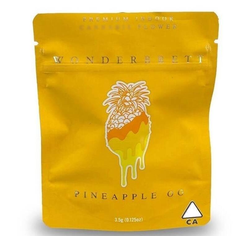 9 Types Wonderbrett Bags 3.5g Soft Touch Skin Mylar Bags Oz Kush Black Orchid Childproof Smell Proof Bags Cookies Bag For Dry He: pineapple og