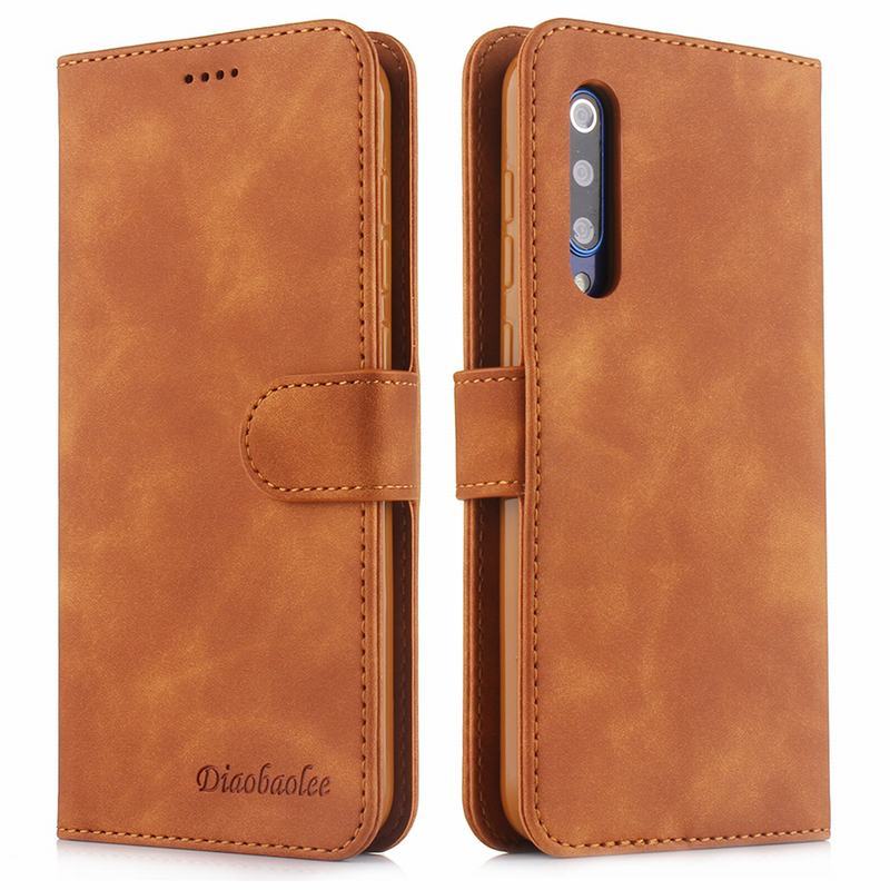 Fällen Für Xiaomi Mi 9 SE Fall Abdeckung Magnetische Flip Mit Karte Slot Brieftasche Plain Vintage Leder Telefon Tasche Für xiomi Mi 9 9se Coque