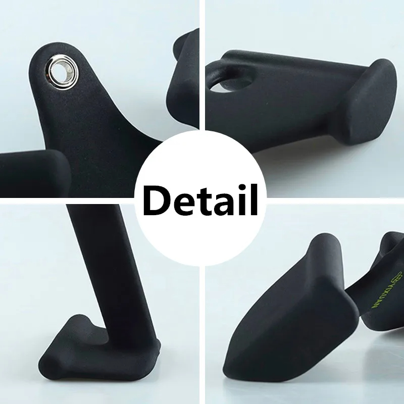 5-teiliger Fitness-Lat-Pull-Down-Griff für Zuhause, Fitnessstudio, Riemenscheibe, Kabelmaschinenaufsatz, rutschfeste Stange, Rudern, rotierender Handgriff, Rudern, T-Stange