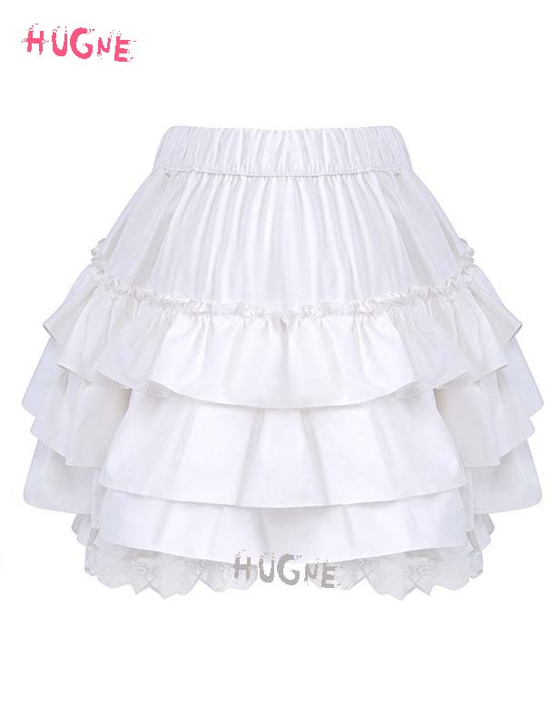 girls Cotton Sweet lolita Ruffles Maid Pumpkin Shorts japanese Lolita Bloomers