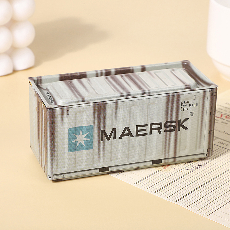 Kreative Retro Industrie Stil Container Mini Kleine Container Modell Ornament Desktop Miniatur Lagerung Box Büro Organizer