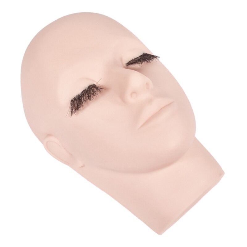 Mannequin Head for Makeup Practice Mannequin Head for Eyelash Mannequin Training Head Closed Practice Model Massage Head Dummy