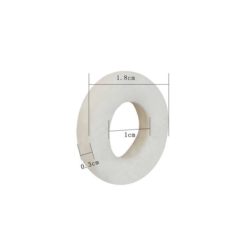 Alfombrillas de fieltro de algodón para trompeta, almohadilla para llave, Accesorios de reparación de trompeta, diámetro de 1,8mm, espesor de 3mm, 10 Uds.