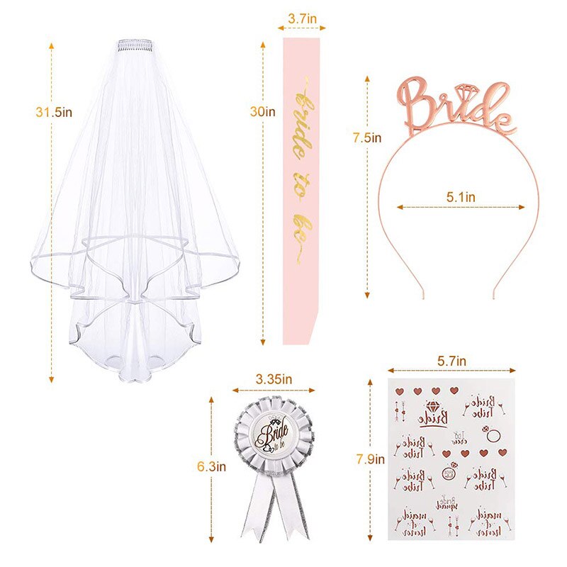 23Stck Braut Selfie Requisiten Rose Gold Hochzeit Braut Dusche Partei Spiel Zubehör TB