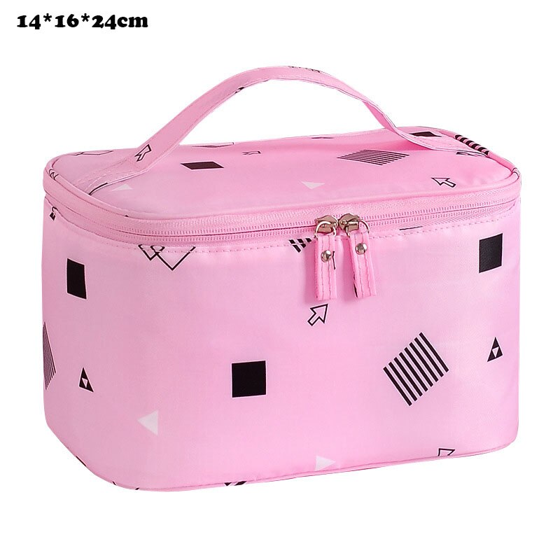 Large-capacity Cosmetic Bag Travel Convenient Toilet Bag Men's Outdoor Travel Storage Bag Waterproof Women Makeup Case: Pink2