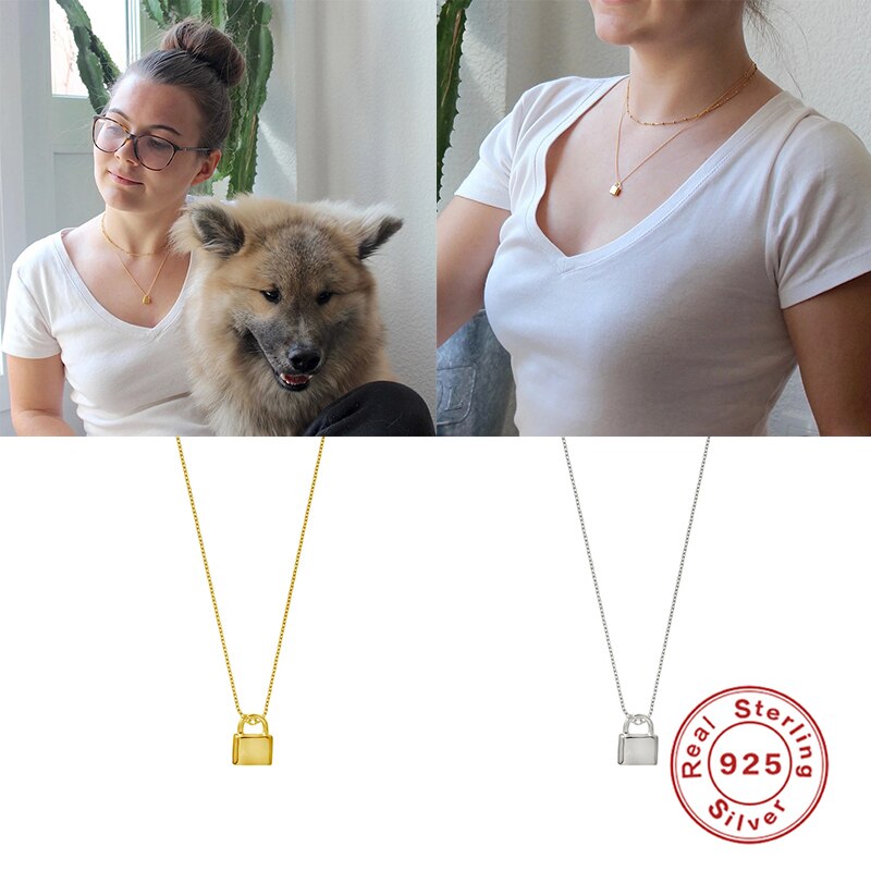 925 Sterling Silver Minimalist Clavicle Chain Pendant Necklaces For Woman Mom Ladies Collar De Serpiente Necklaces Birthday