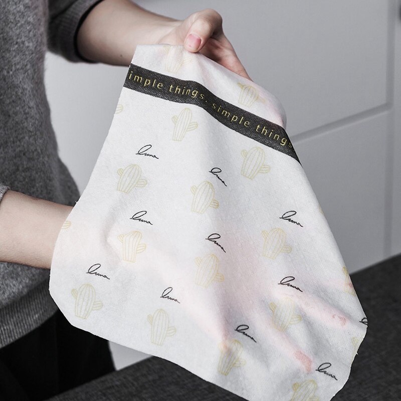 Servilleta de 2 rollos de tela no tejida desechable para paño de cocina, servilletas de mesa de papel