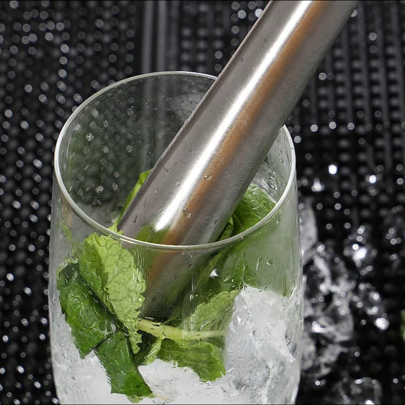 Bar Soul-Muddler de cóctel integrado de acero inoxidable, Muddler, triturador de frutas, especias, utensilios para barman