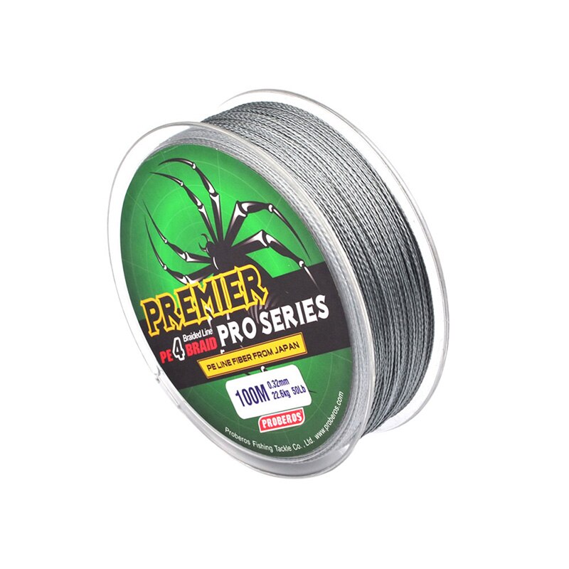 100M Fishing PE Line Red/Green/Grey/Yellow/Blue braided fishing line available 8LB-100LB PE Line Fishing Tools: H / 3.0