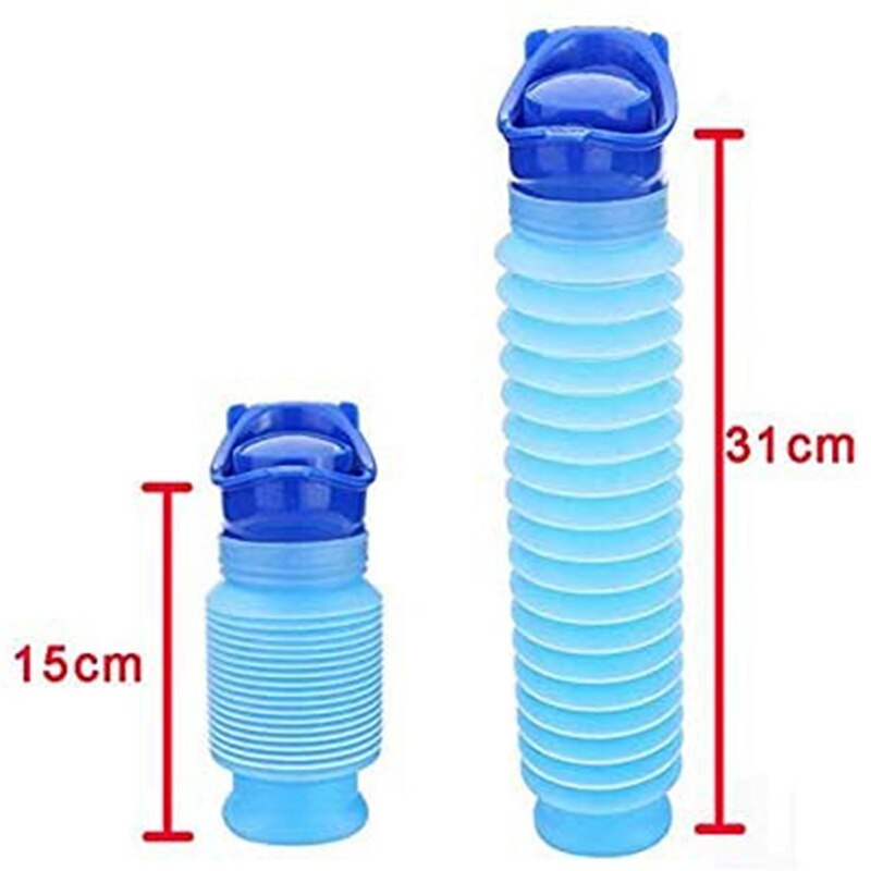 2 pacchetto Termoretraibile Orinatoio Maschile Femminile Portatile Di Emergenza mobile Wc, Vasino Pipì Bottiglia per il Campeggio Viaggi in automobile Marmellata di Traffico