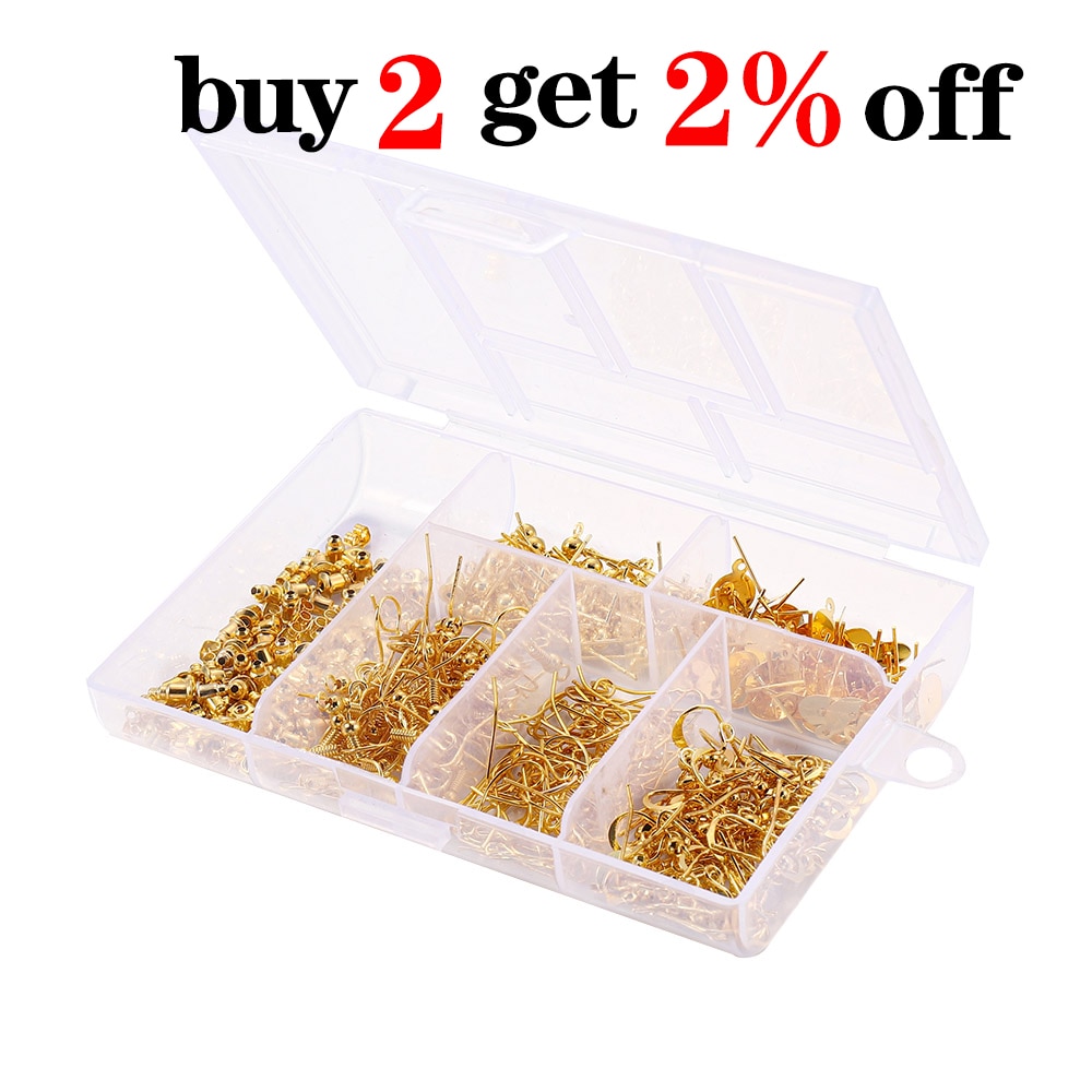 Conjunto de fornituras para joyería, collar, cadena, pendiente, alambre, aguja de joyería, estilo mixto, kits de suministros de joyería, 4 colores, 300 Uds.